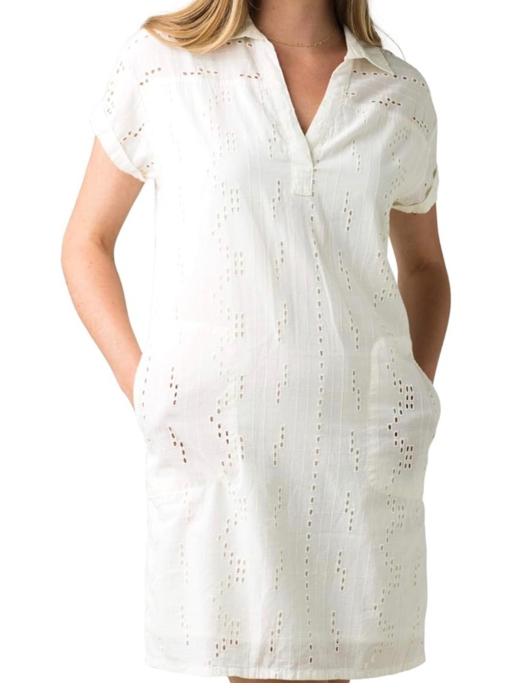 Prana Ladyland Dress, Size Small in Soft White